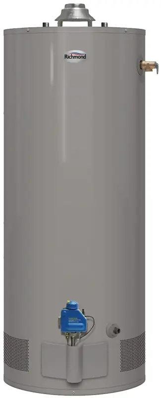 6g40s-34f3 Natural Gas Short Water Heater, 40 Gallon, 34000 Btu Recovery
