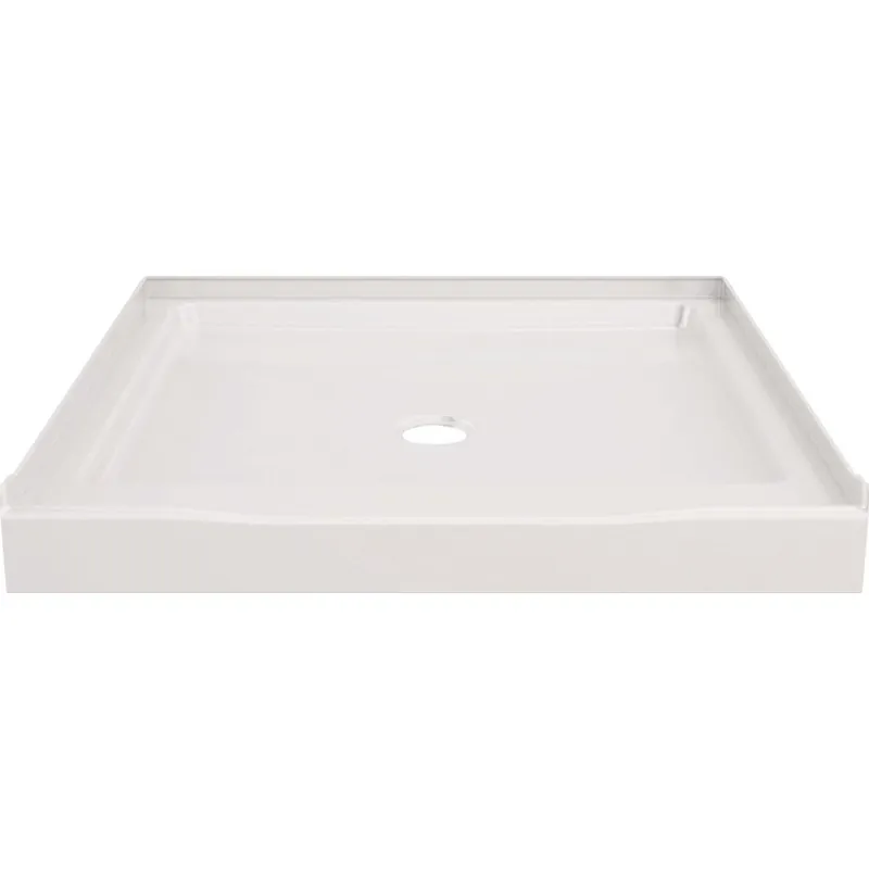 Classic 500 Shower Base, Center Drain, Gloss White, 36 X 36 In.