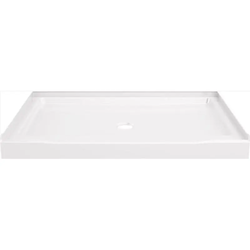 Classic 500 Shower Base, Center Drain, Gloss White, 48 X 34 In.