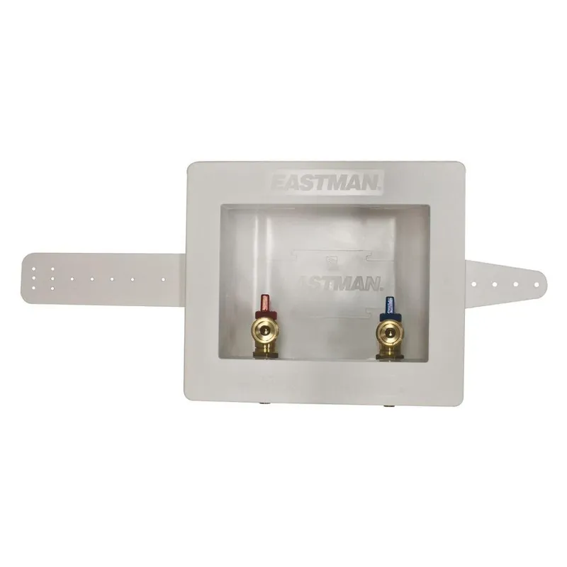 1/2 In. Pex Center Drain Washing Machine Outlet Box With Valve