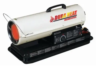 Kerosene Forced-Air Heater, Portable, 80,000 BTU, 2,000-Sq. Ft. Coverage