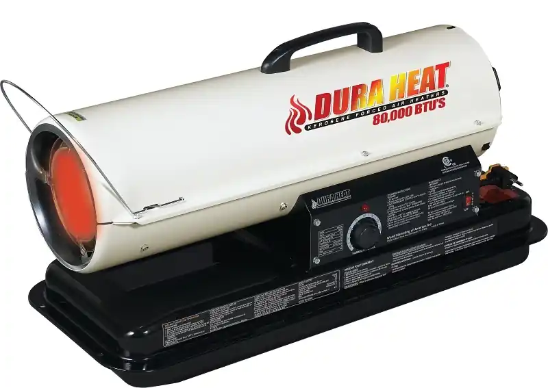 Dfa80t/75t Kerosene Forced Air Heater, 80000 Btu, 5 Gallon Fuel Tank