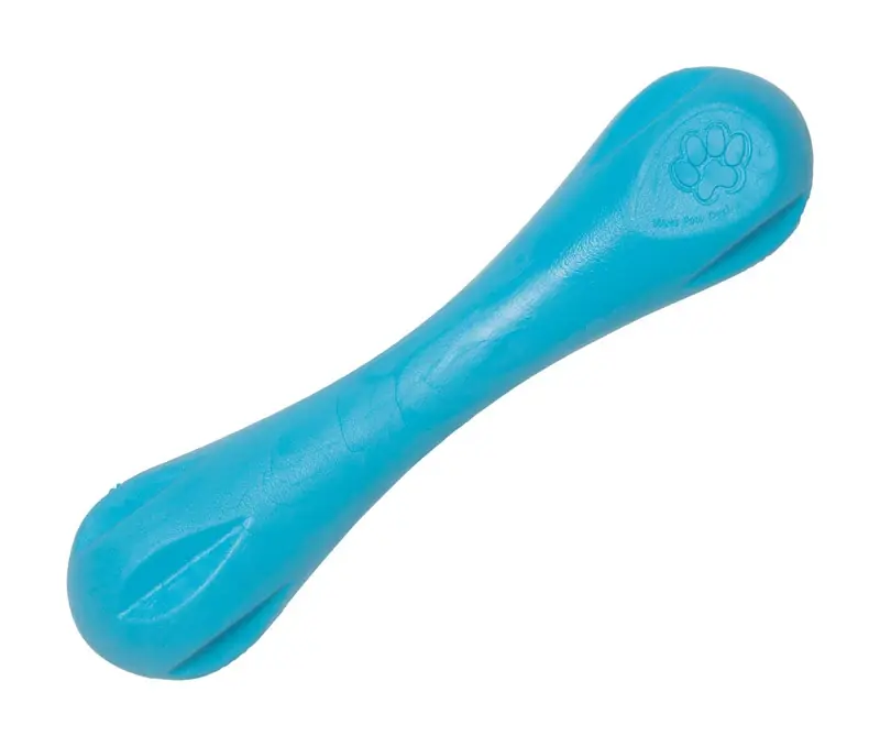 West Paw Zogoflex For Dog Blue Plastic Hurley Bone Chew Dog Toy Large 1 Pk