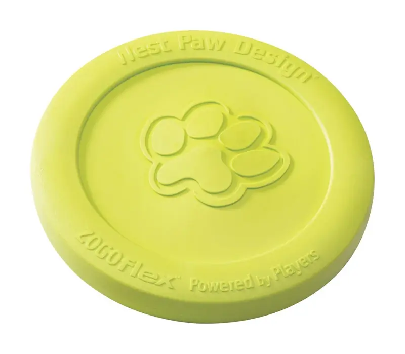 West Paw Zogoflex For Dog Green Plastic Zisc Disc Pet Toy Large 1 Pk