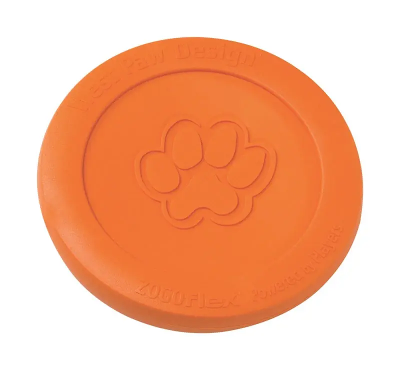 West Paw Zogoflex For Dog Orange Plastic Zisc Disc Pet Toy Large 1 Pk