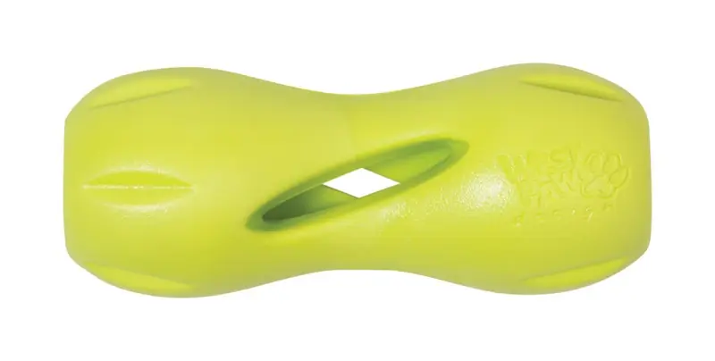 West Paw Zogoflex For Dog Green Plastic Qwizl Pet Toy Small 1 Pk