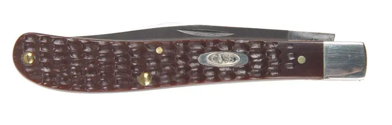 Slimline Trapper Pocket Knife, Stainless Steel/Brown, 4-1/8-In. Blade