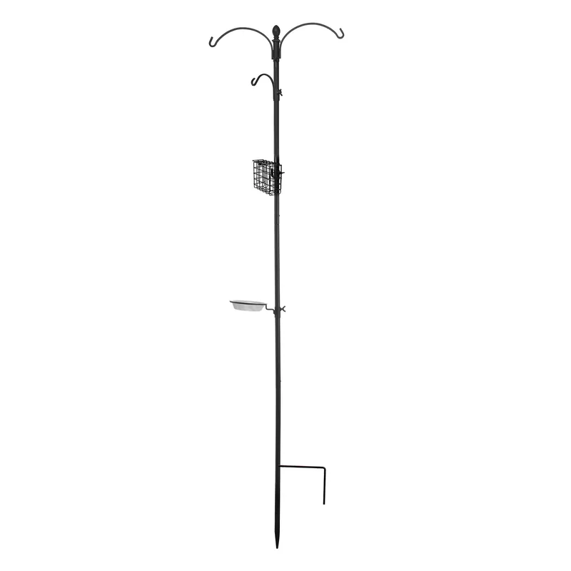 Birding Basics 5 Lb Steel Hanging Bird Feeder With 3 Ports For Wild Birds & Hummingbirds