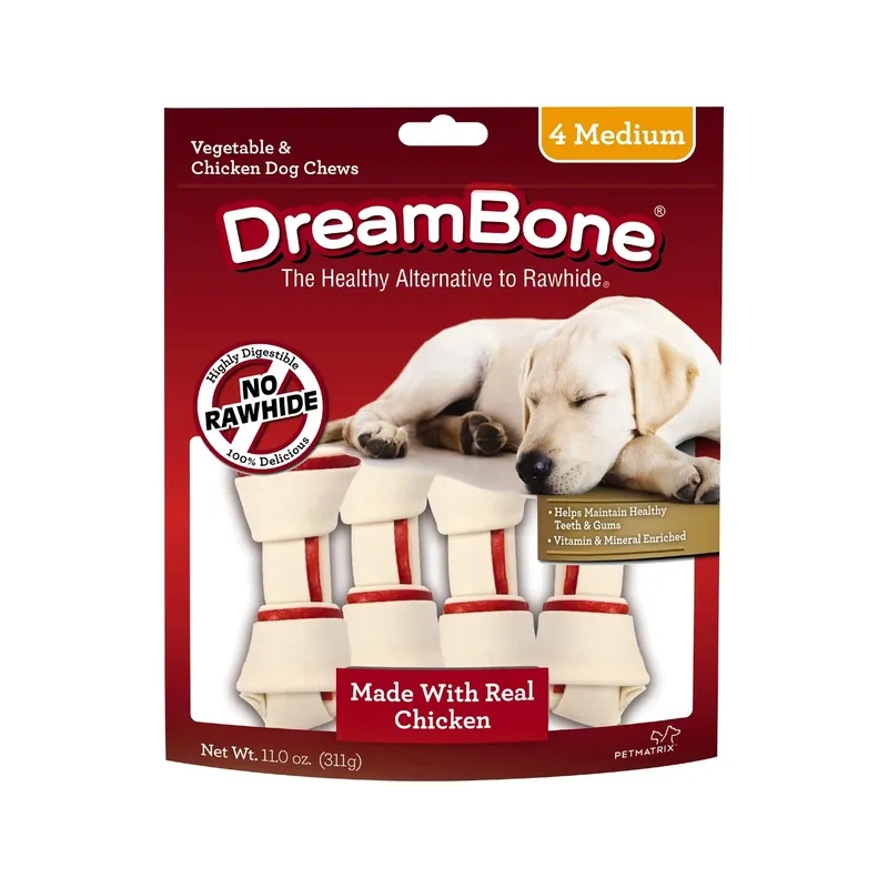DreamBone Chicken/Vegetables Chews For Dogs 11 Oz 4 Pk