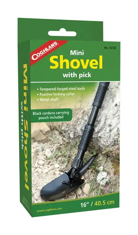 Coghlan‘s Black Shovel/Pick 7.625 In. H X 3.875 In. W X 16 In. L 1 Pk