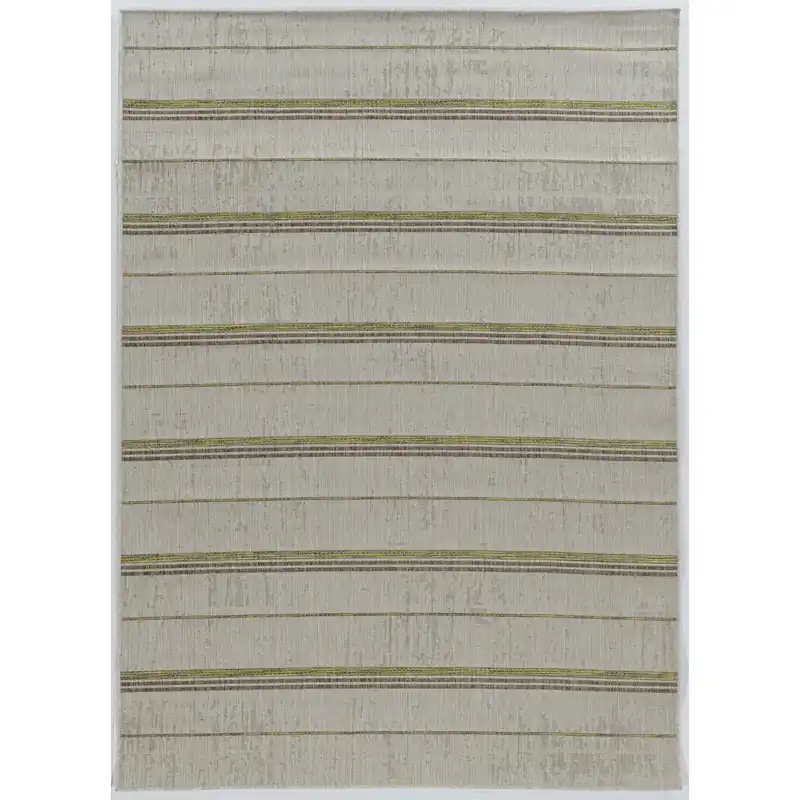 9.5 Ft. W X 6.5 Ft. L Sand Green Outdoor Polypropylene Rug