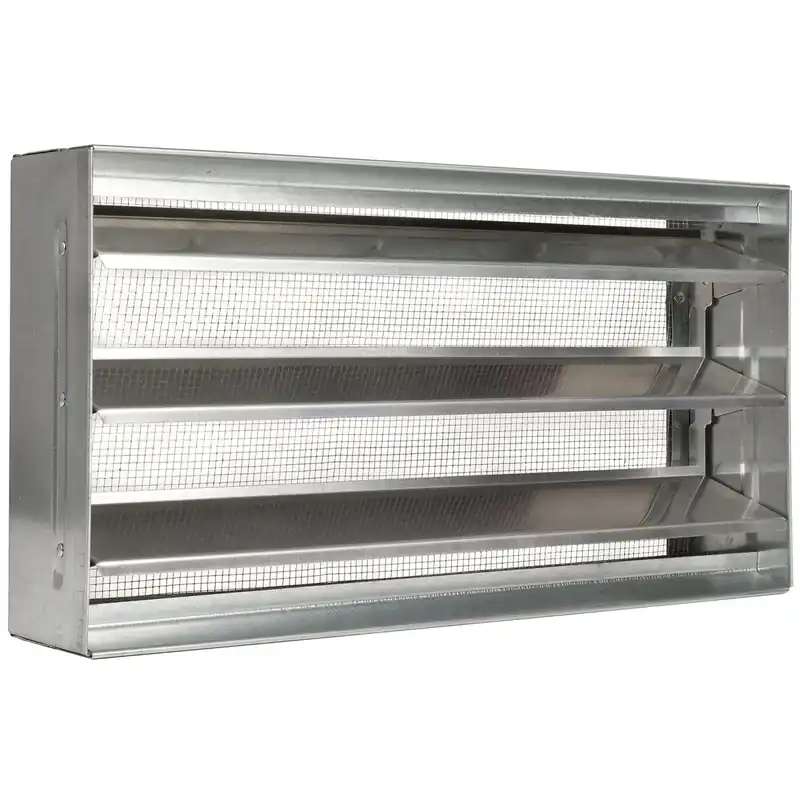8 In. H X 15.38 In. W Mill Aluminum Foundation Vent - Model Bvsii