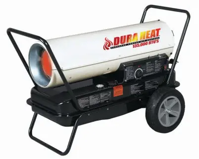 Kerosene Forced-Air Heater, Portable, 135,000 BTU, 3,200-Sq. Ft. Coverage