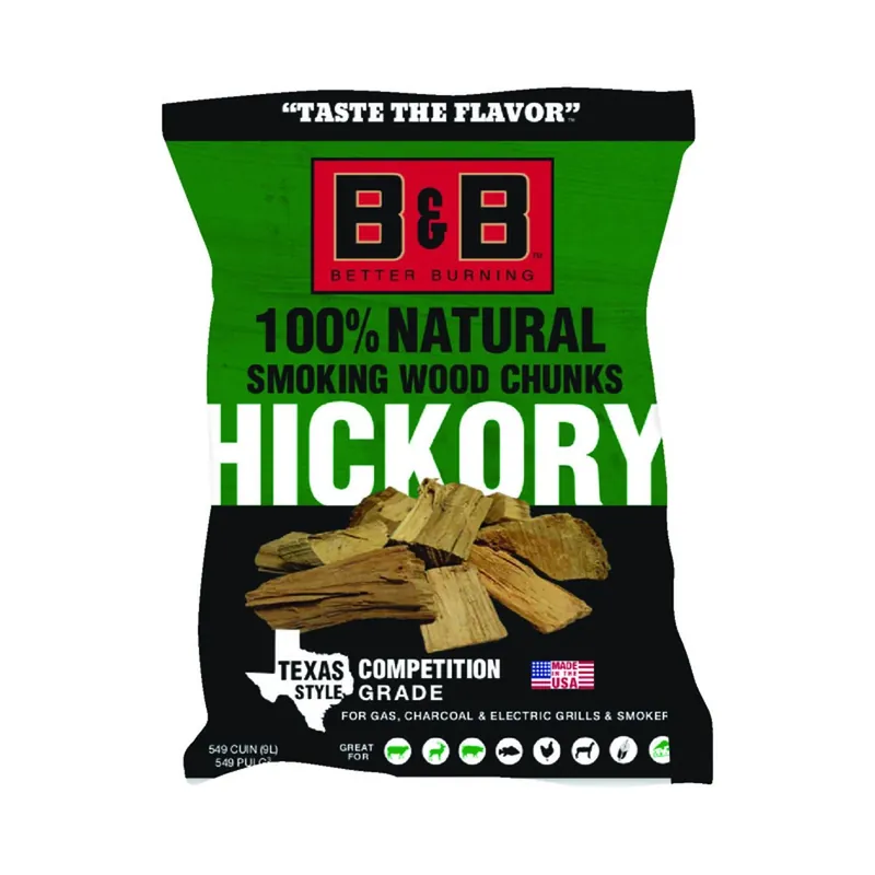 All Natural Hickory Wood Smoking Chunks 549 Cubic Inches