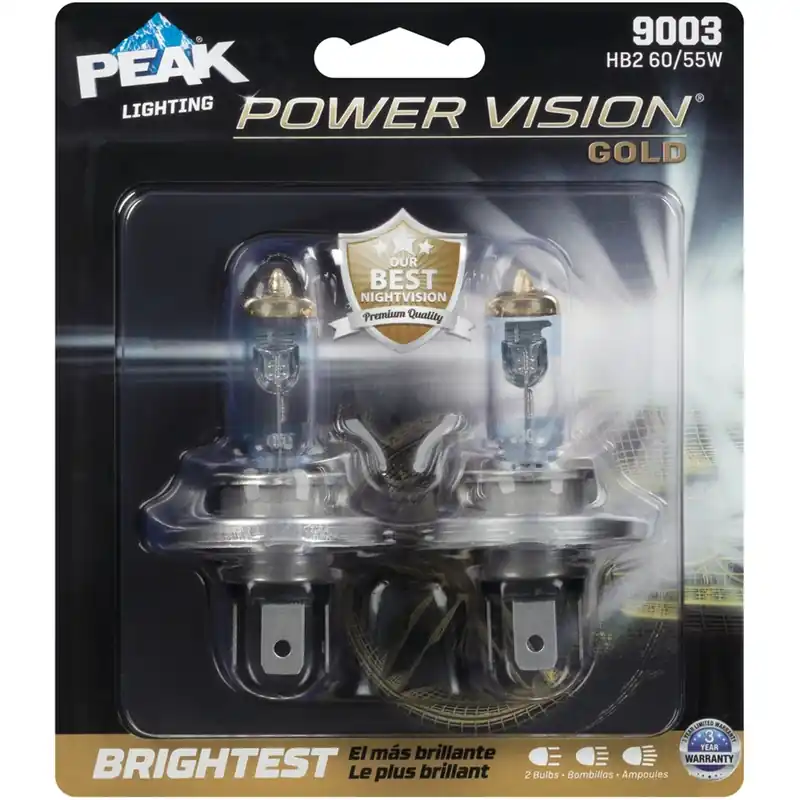 Power Vision Halogen High/low Beam Automotive Bulb 9003 Hb2 60/55w - 2 Pack