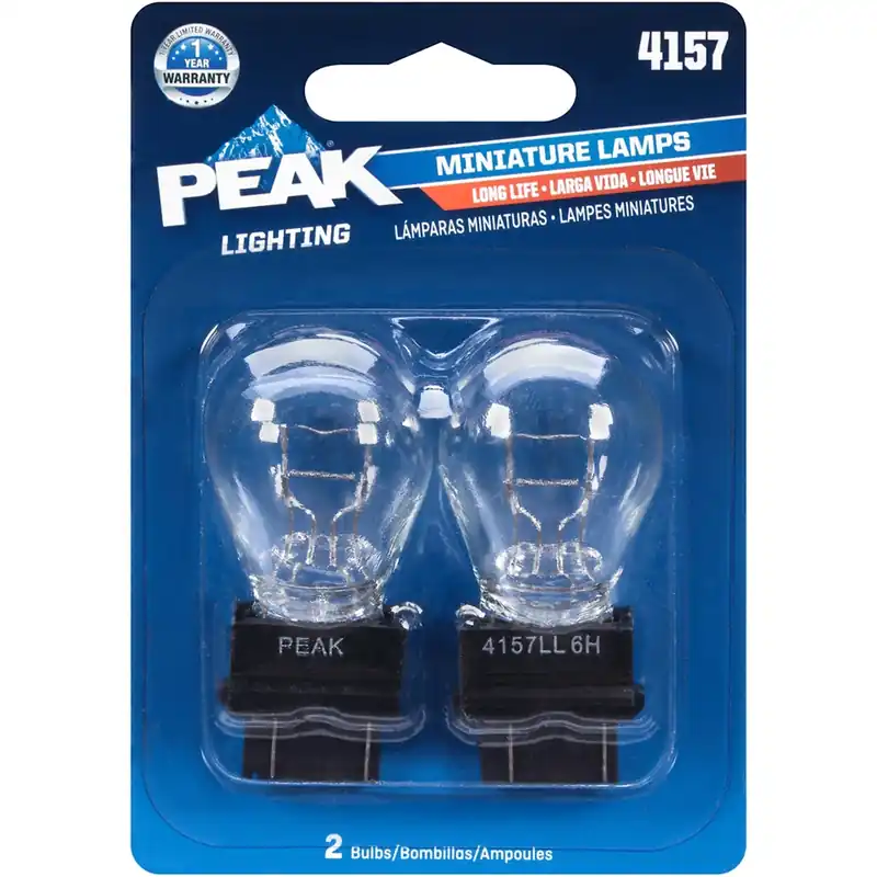 Peak Halogen Parking/Stop/Tail/Turn Miniature Automotive Bulb 4157