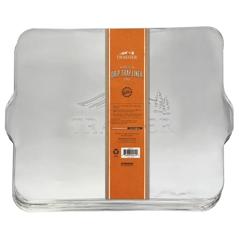 Traeger Aluminum Drip Tray Liner 22 In. L X 15.5 In. W For Traeger