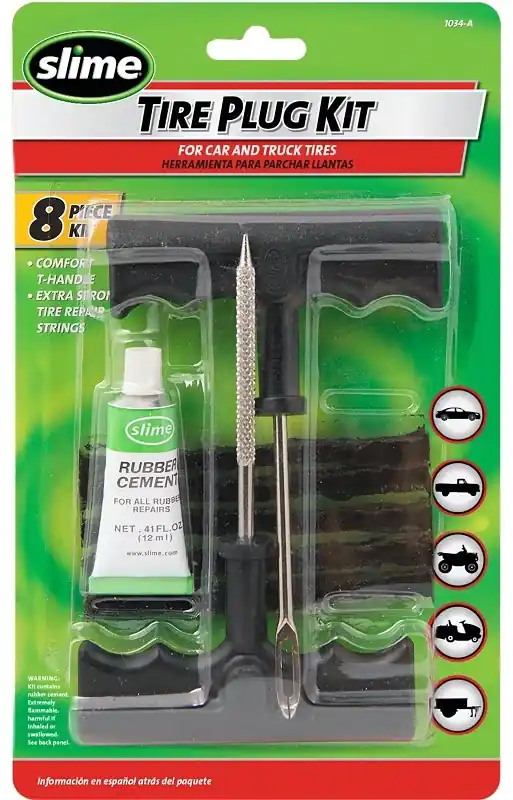 1034-a 8-piece T-handle Tire Plug Kit For Tubeless Tires