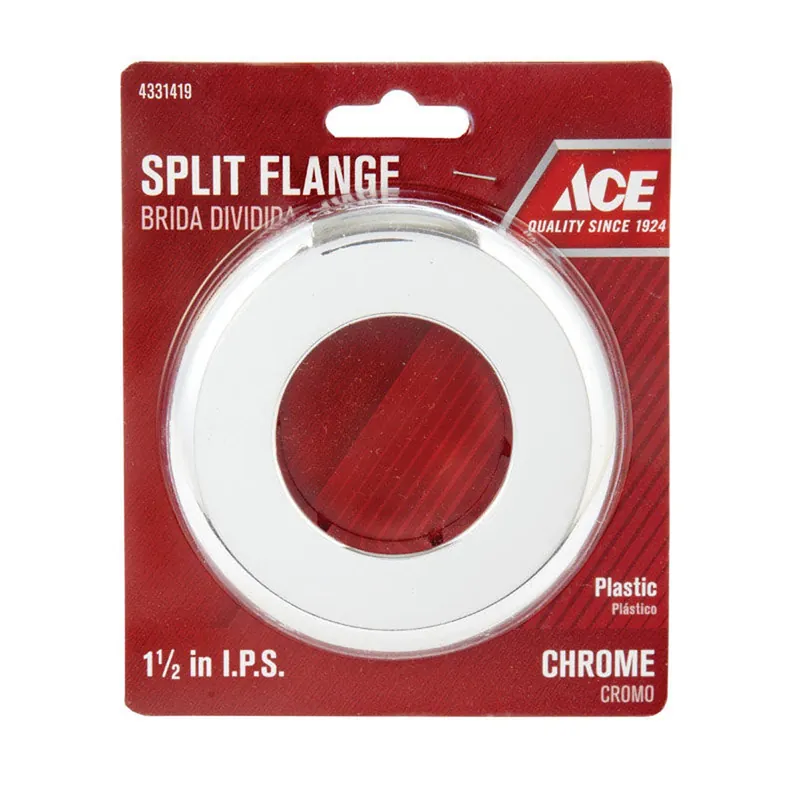 1-1/2 In. Chrome Plated Metal Split Flange For Easy Installation