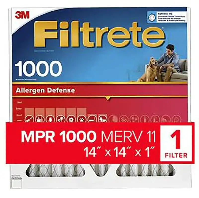 Filtrete 14 In. W X 14 In. H X 1 In. 1000 MPR Pleated Allergen Air Filter 1 Pk