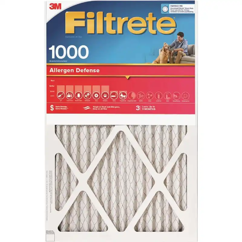 Filtrete 16 In. W X 24 In. H X 1 In. 1000 MPR Pleated Allergen Air Filter 1 Pk