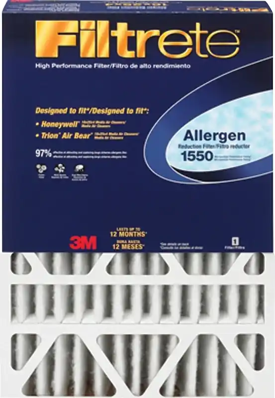 3M Filtrete 20 In. W X 20 In. H X 4 In. Polyester 12 MERV Pleated Allergen Air Filter 1 Pk