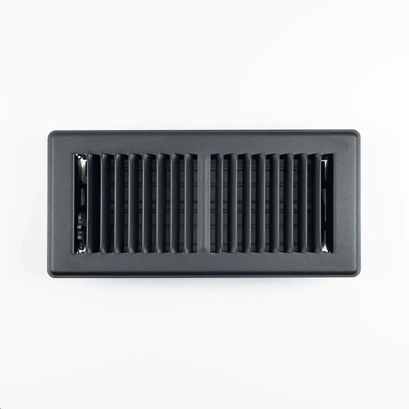 Rectorseal Tru Aire 4 In H X 10 In W Black Steel Floor Register