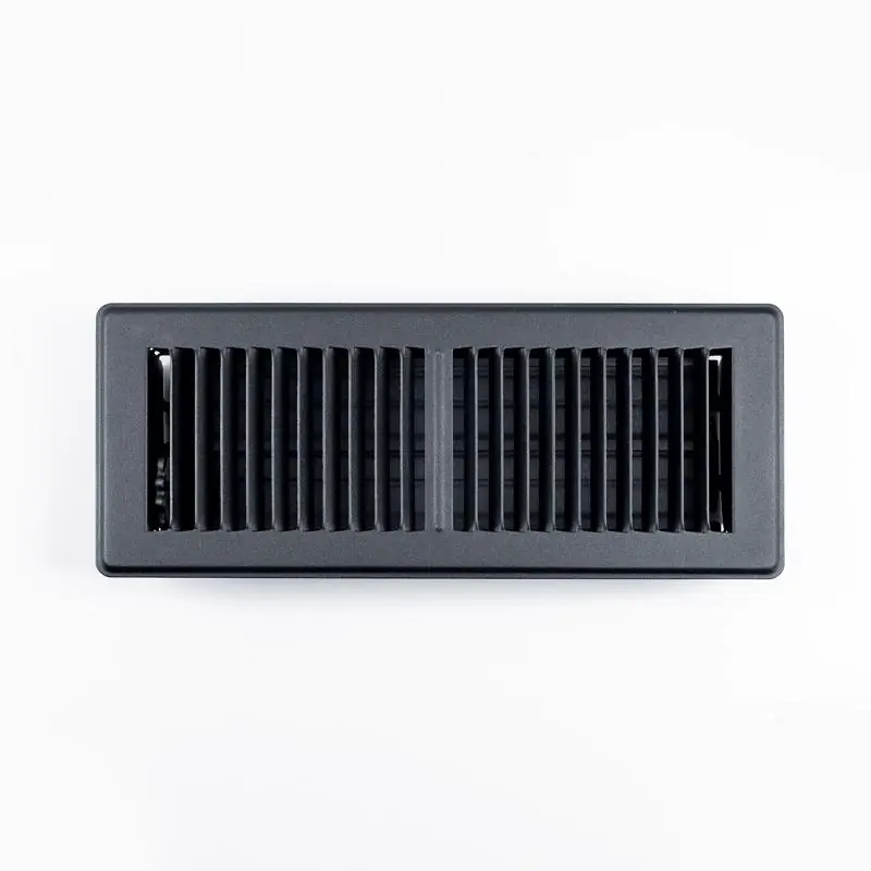 Rectorseal Tru Aire 4 In H X 12 In W Black Steel Floor Register