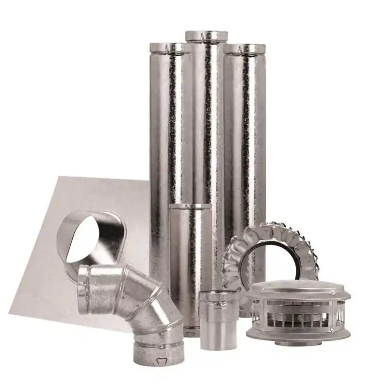4 In. Diameter X 84 In. Length Aluminum/galvanized Steel Vent Pipe Kit