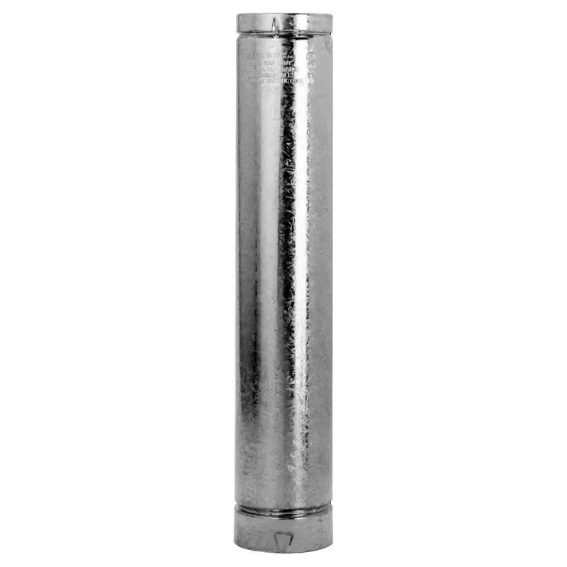 Selkirk 4 In. D X 12 In. L Aluminum/Galvanized Steel Round Gas Vent Pipe