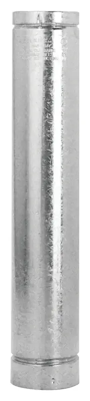Gas Vent Chimney Pipe, Round, Type B, 4 X 24-In.