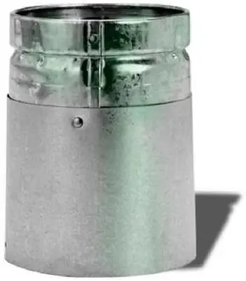 Universal Male Adapter For Gas Vent, Type B, 4-In.