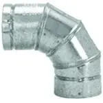 Gas Vent 90-Degree Elbow, Type B, Adjustable, 4-In.