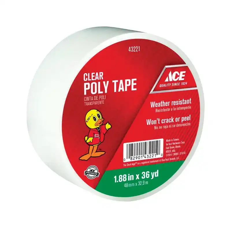 1.88 In. W X 36 Yd L Clear All Weather Repair Tape