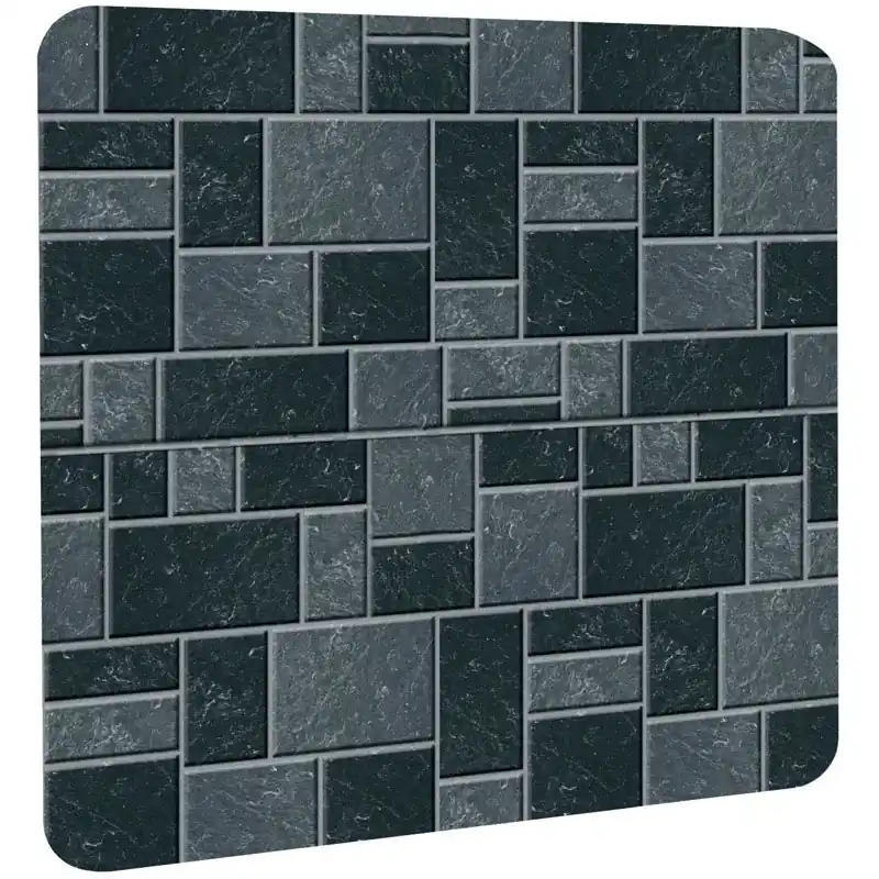 Thermal Stove/Wall Board, Floor Protector, Slate, 36 X 52 In.