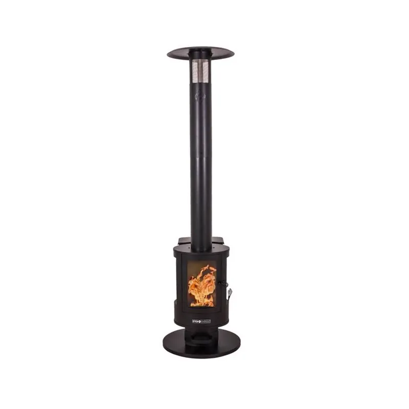 70000 Btu Wood Pellet Steel Freestanding Patio Heater With Cover