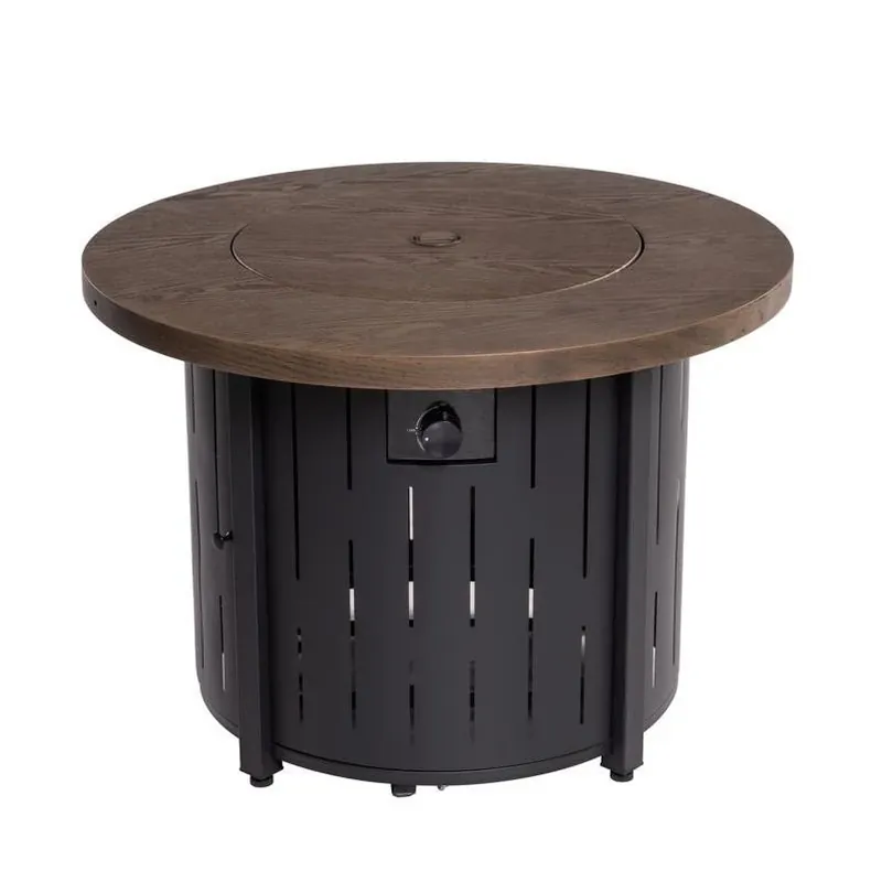 Living Accents 36‑Inch Steel Modern Round Propane Fire Pit – 50,000 BTU