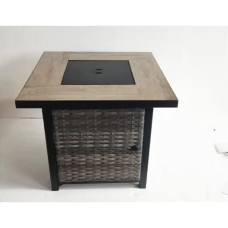 Living Accents 34‑Inch Square Propane Fire Pit – Powder‑Coated Steel