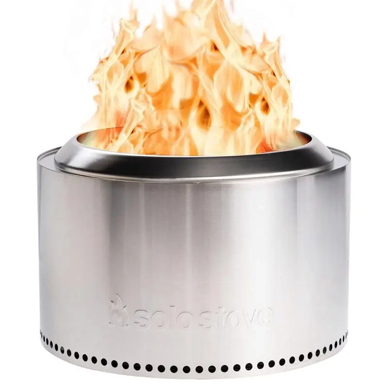 Yukon 2.0 27 In. Round Stainless Steel Wood Fire Pit