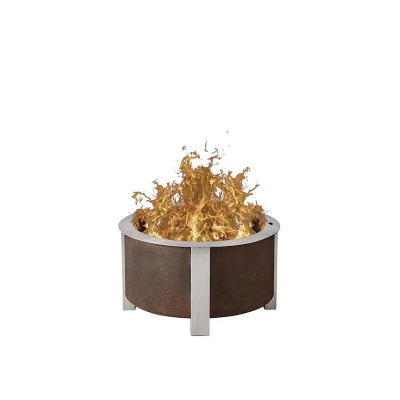 Breeo X Series 24‑in. Corten Steel Smokeless Outdoor Fire Pit – 90,000 BTU
