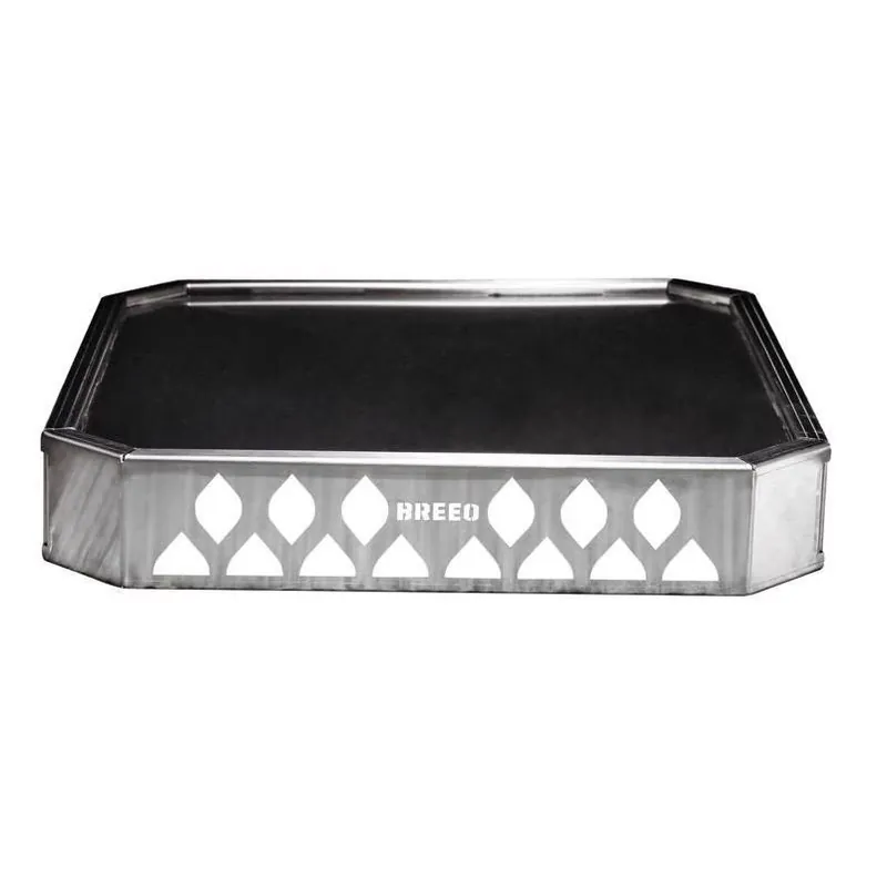 Breeo X Series 19 Stainless Steel Fire Pit Base – 20.6" Square, 3.5" Low Profile