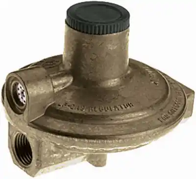 Liquid Propane Gas Low Pressure Regulator, Die Cast Zinc, 1/4 X .3/8 In.
