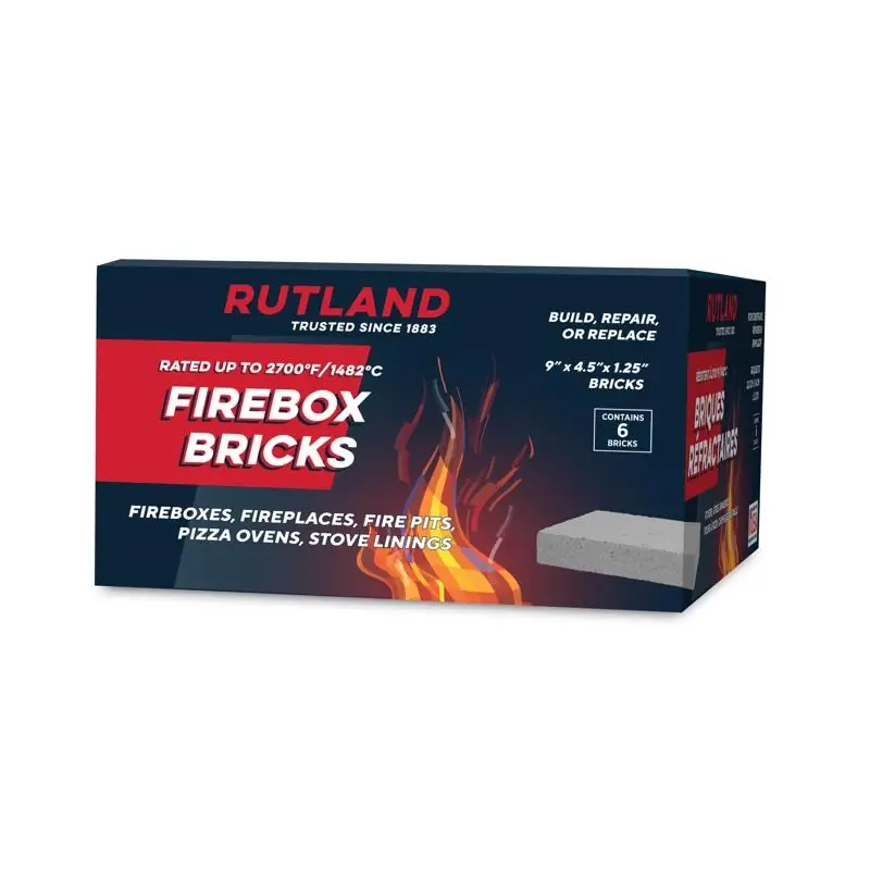 Ivory Ceramic Fire Brick - 9 X 4.5 Inches, Box Of 6
