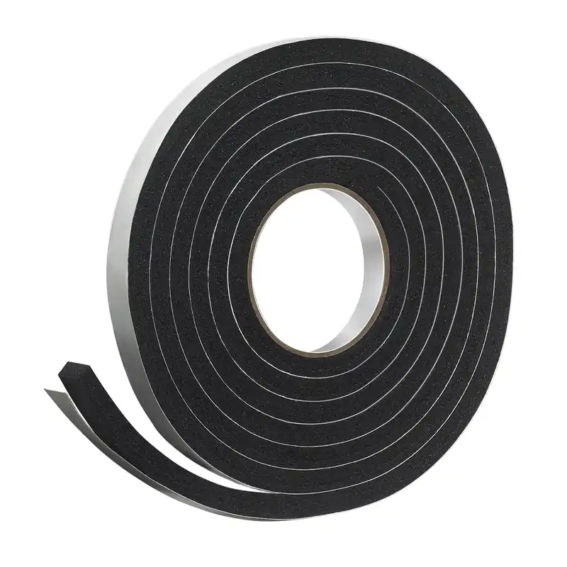 Rubber Foam Weatherseal Tape, 3/4W X 7/16 In. T X 10 Ft.