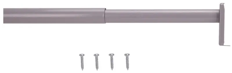 1854470 Adjustable Closet Rod, 30-48 In Length, Silver Finish