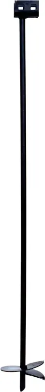 6 In. X 48 In. Black Iron Double Head Earth Anchor For Manufactured Homes