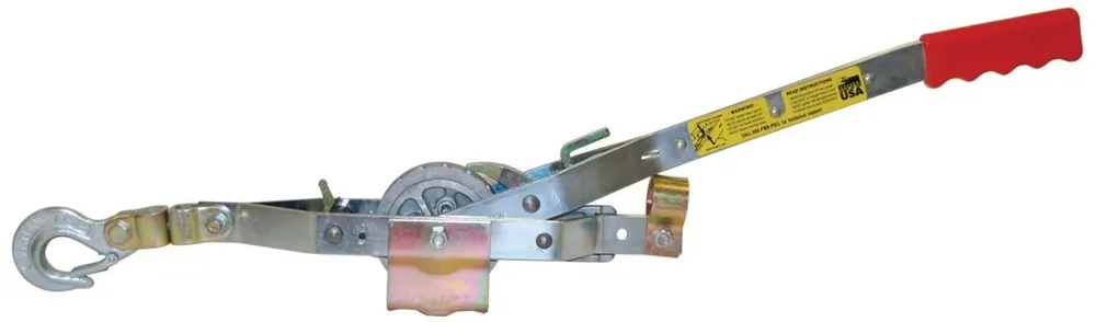 A-o Long Haul Rope Puller 3/4 Ton Capacity With Safety Latch Hooks
