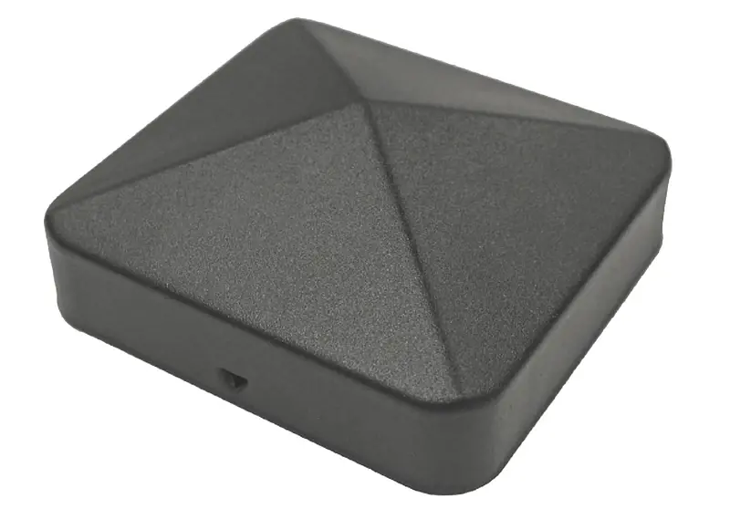 Black Powder-coated 6x6 Inch Post Cap For Fences And Decks - Model Us-pcp12blk