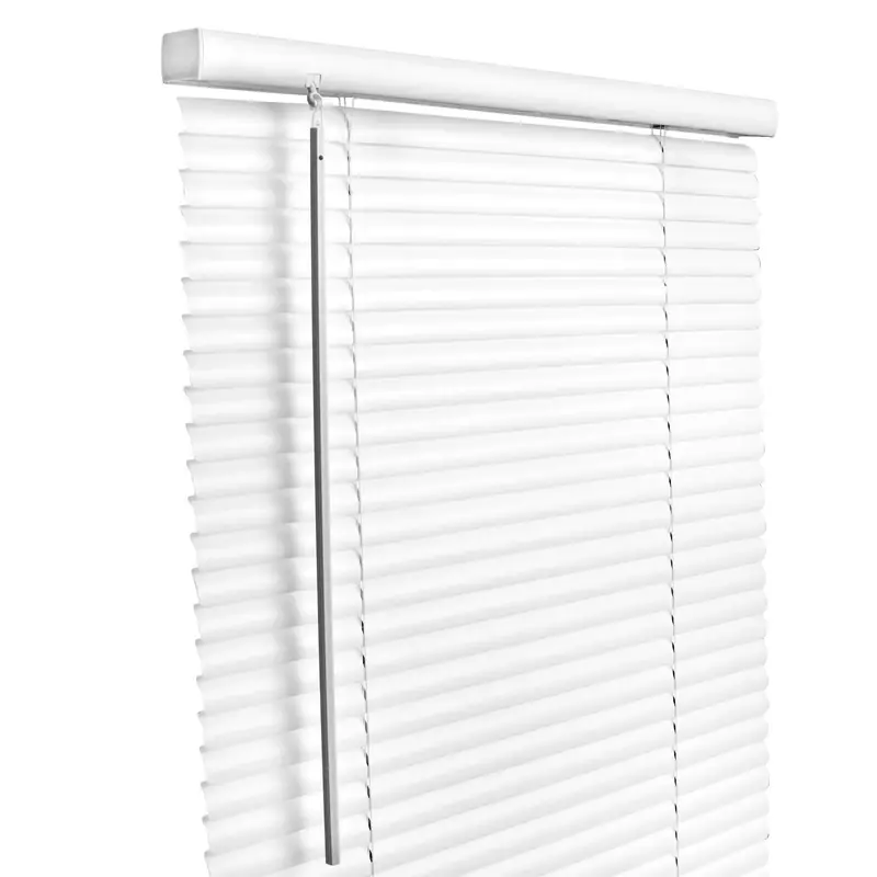 Vinyl 1 In. Cordless Mini-blinds 48 In. W X 64 In. H White