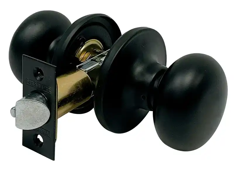 Adjustable Passage Tumbler Knob In Matte Black - Model Tfx930bsr4v24